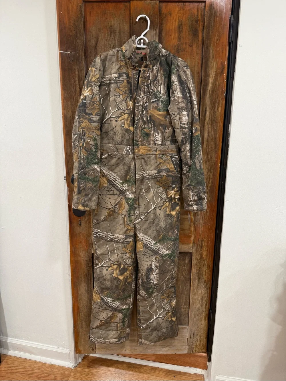 RedHead Kids Camo One-Piece Bodysuit in Brown and Green